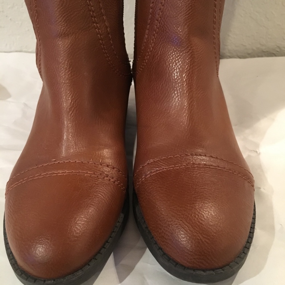 {Franco Sarto} Tall Chestnut Boots 5.5 - Picture 3 of 7